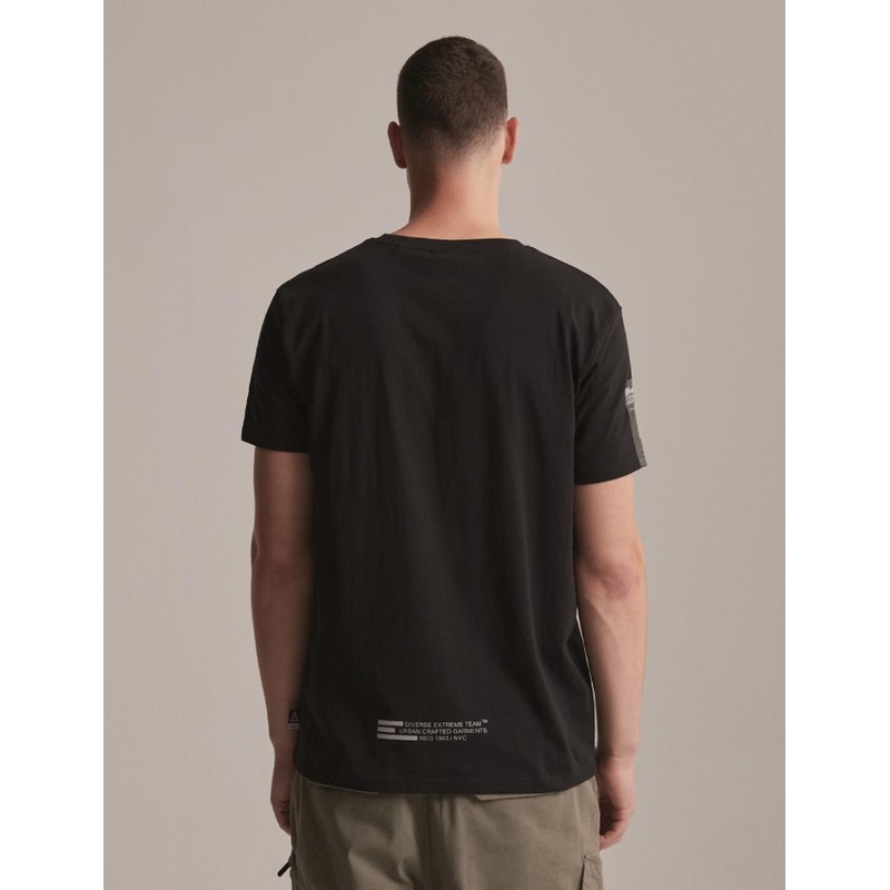 T-shirt DAKAR DKR Patch schwarz