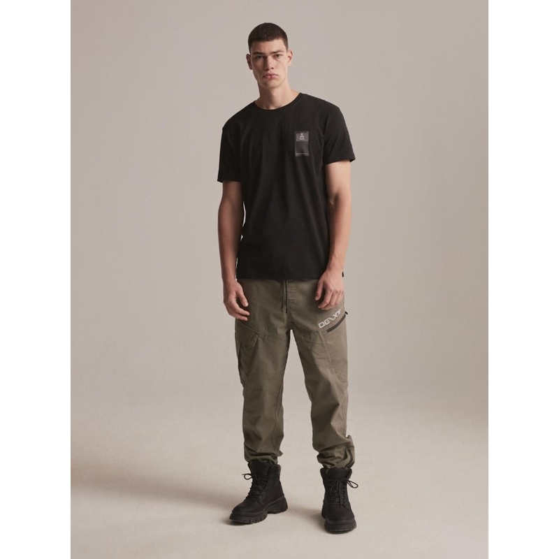 T-shirt DAKAR DKR Patch schwarz