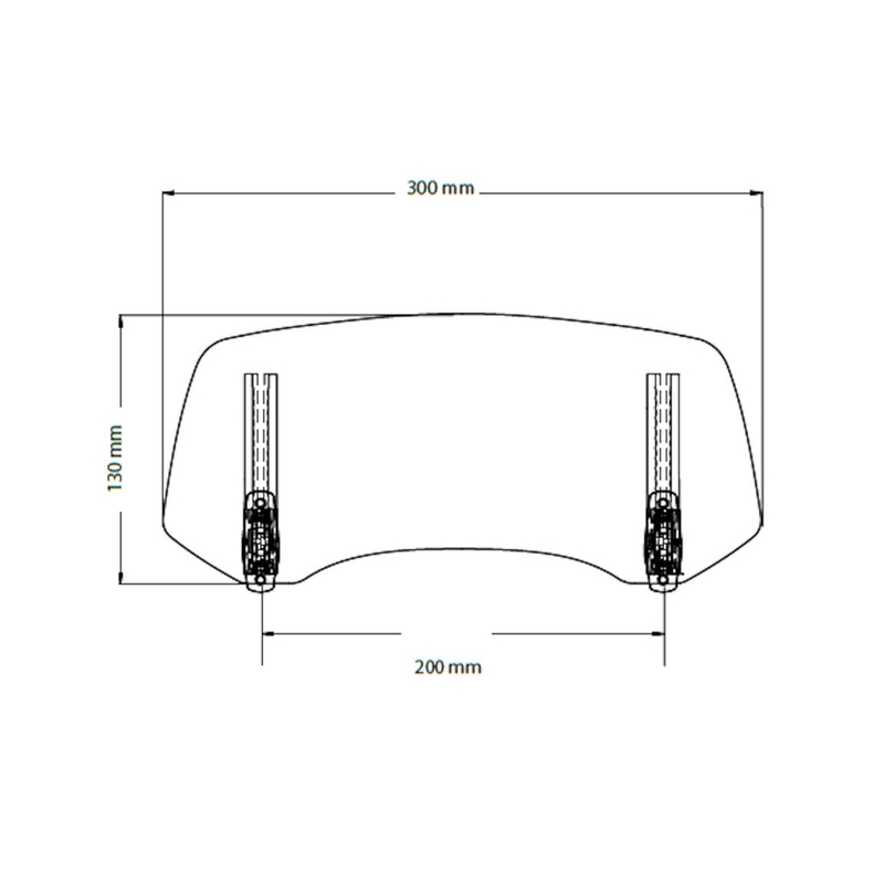 Multiadjustable visor PUIG 2.0 fixed by screws getönt