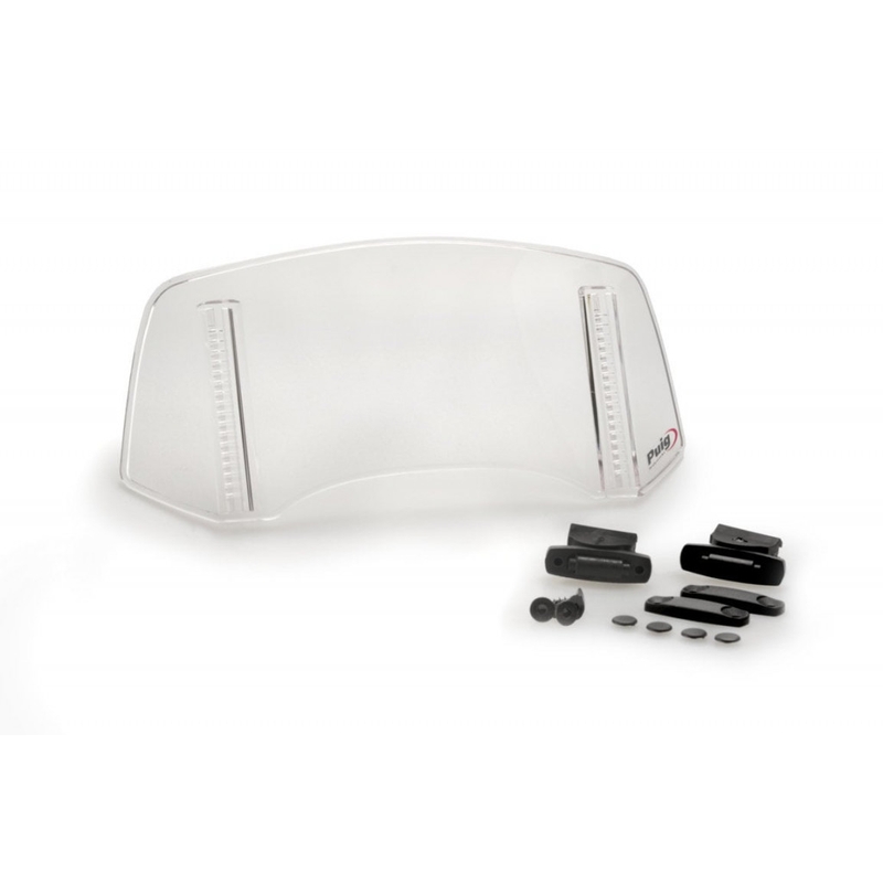 Multiadjustable visor PUIG 2.0 fixed by screws clear