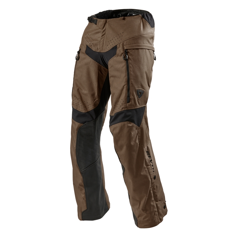 Revit Continent Motorradhose braun kurz