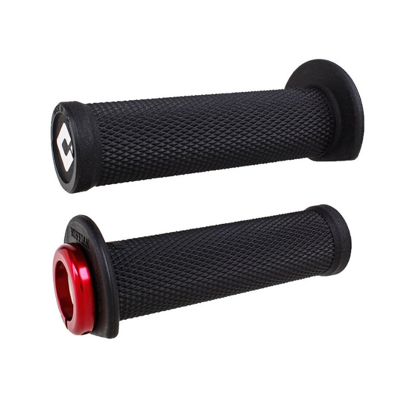 Griffe ODI RUFFIAN ATV LOCK-ON V2.1 125mm schwarz-rot