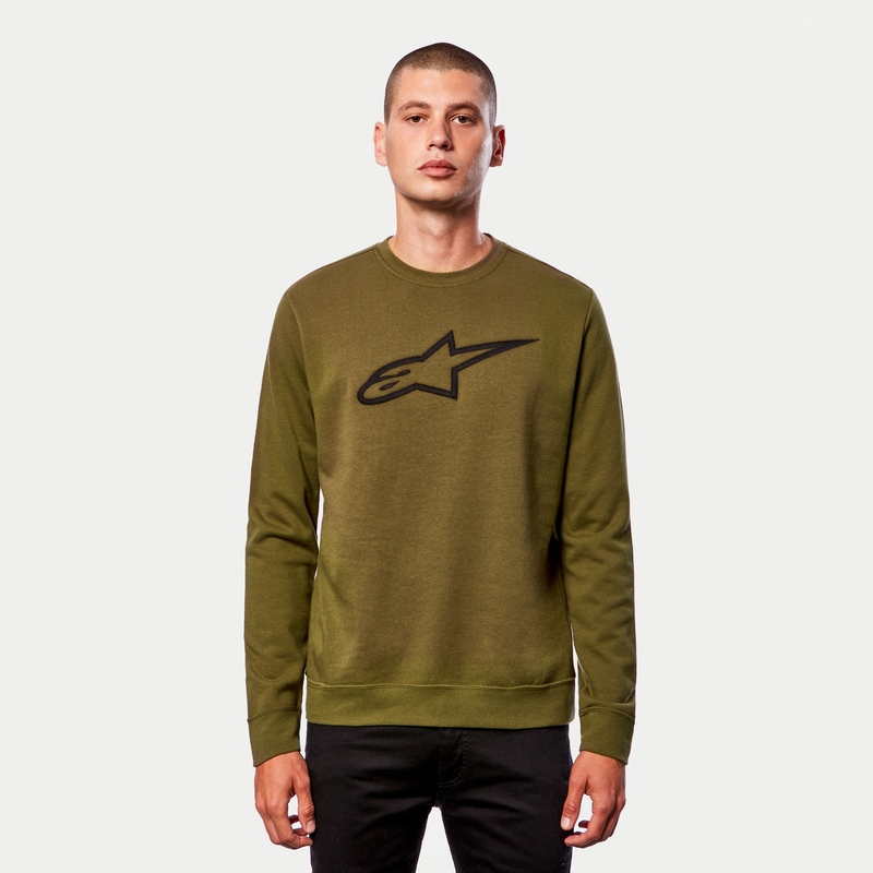 Alpinestars Ageless Crew Fleece Grün und Schwarz