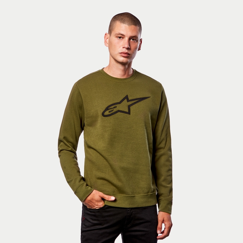 Alpinestars Ageless Crew Fleece Grün und Schwarz
