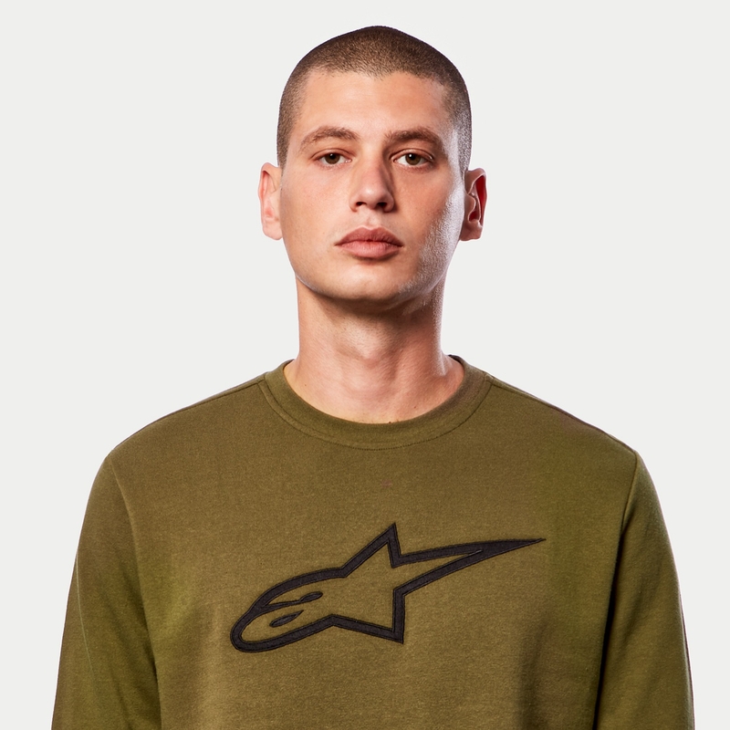 Alpinestars Ageless Crew Fleece Grün und Schwarz