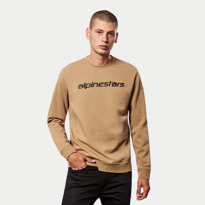 Alpinestars Linear Crew Fleece Sand Schwarz