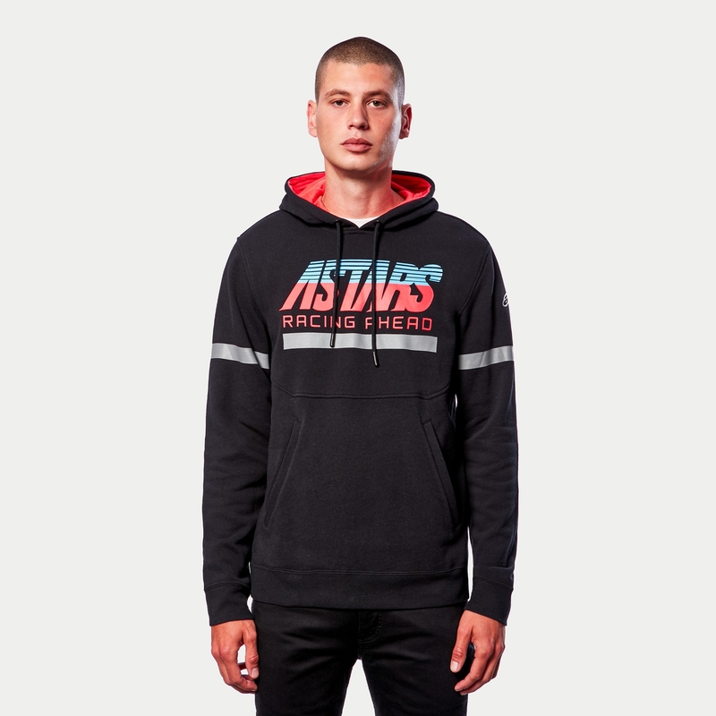 Alpinestars Club Hoodie schwarz-rot-blau-grau