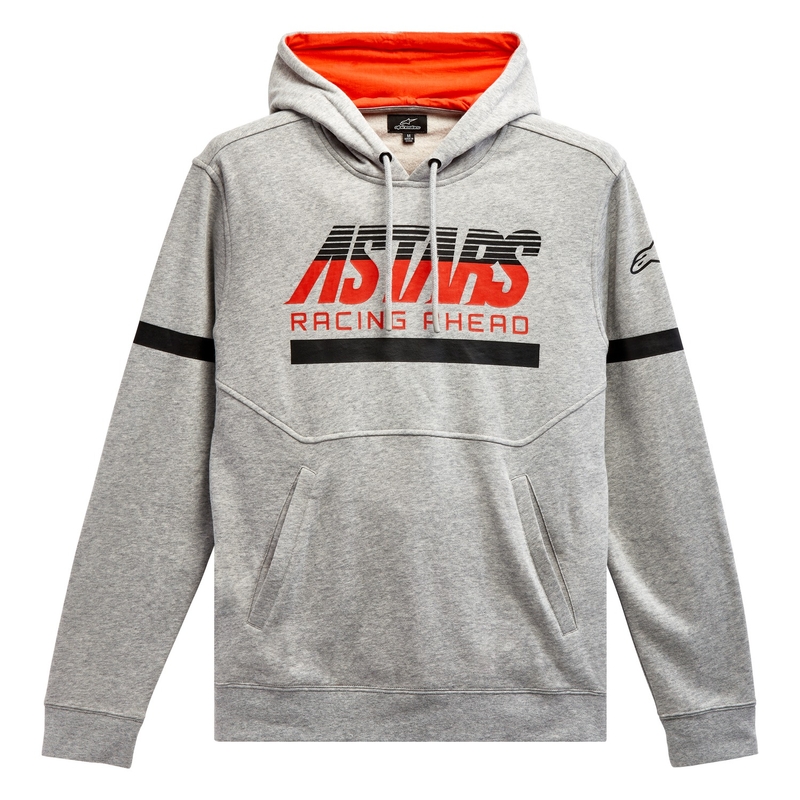 Alpinestars Club Hoodie grau-schwarz-rot