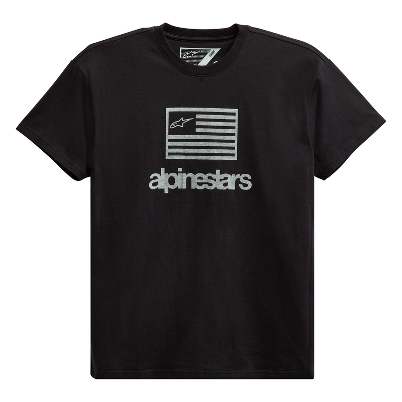 Alpinestars Flag Tee schwarz und weiß