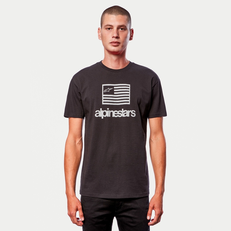 Alpinestars Flag Tee schwarz und weiß