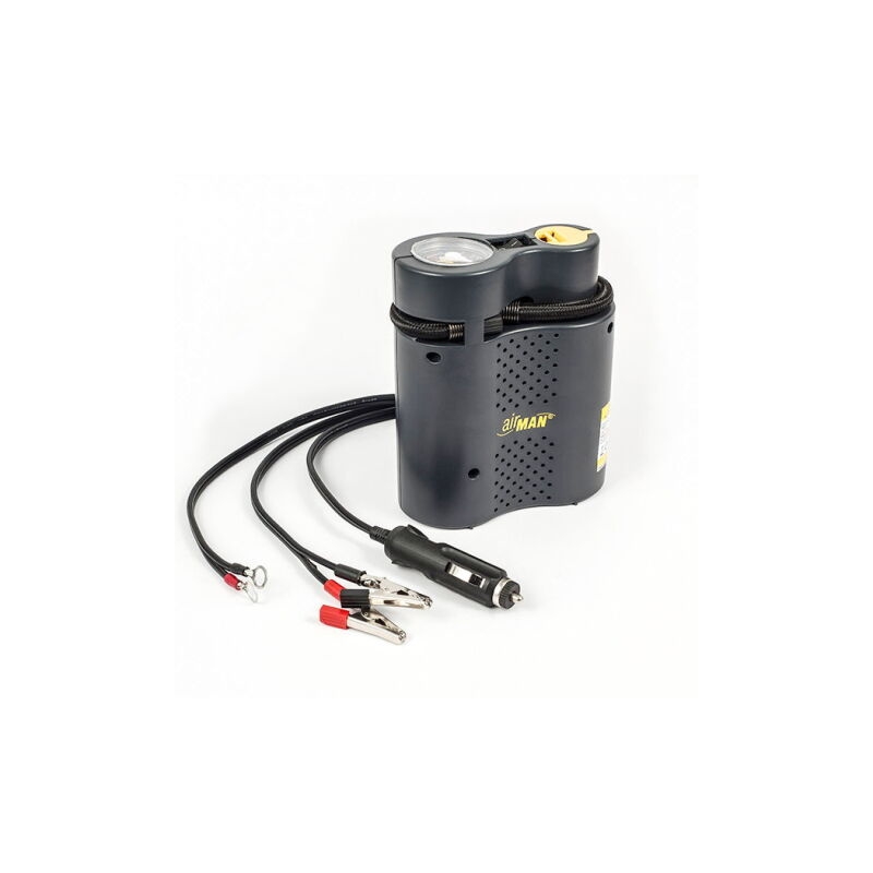AirMan Tour 12V-Kompressor mit eingebautem Druckmesser