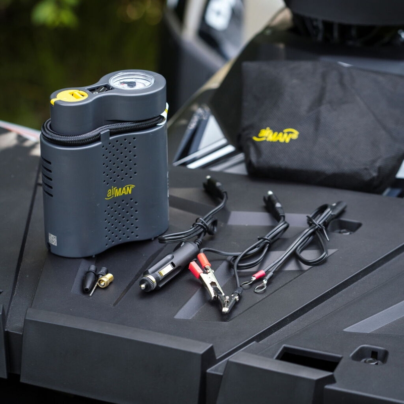 AirMan Tour 12V-Kompressor mit eingebautem Druckmesser