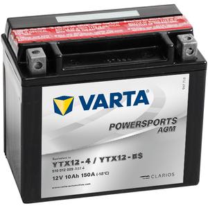 VARTA 12V/10AH-MOTO LF wartungsfreie Batterie (YTX12-4/YTX12-BS)