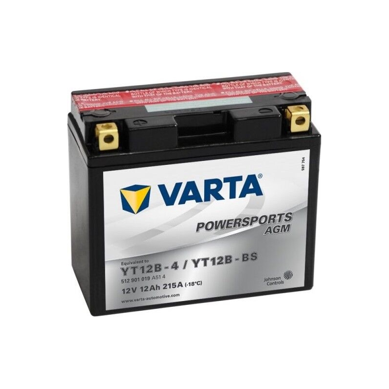VARTA MOTO LF (YT12B-BS) 12V/12AH wartungsfreie Batterie