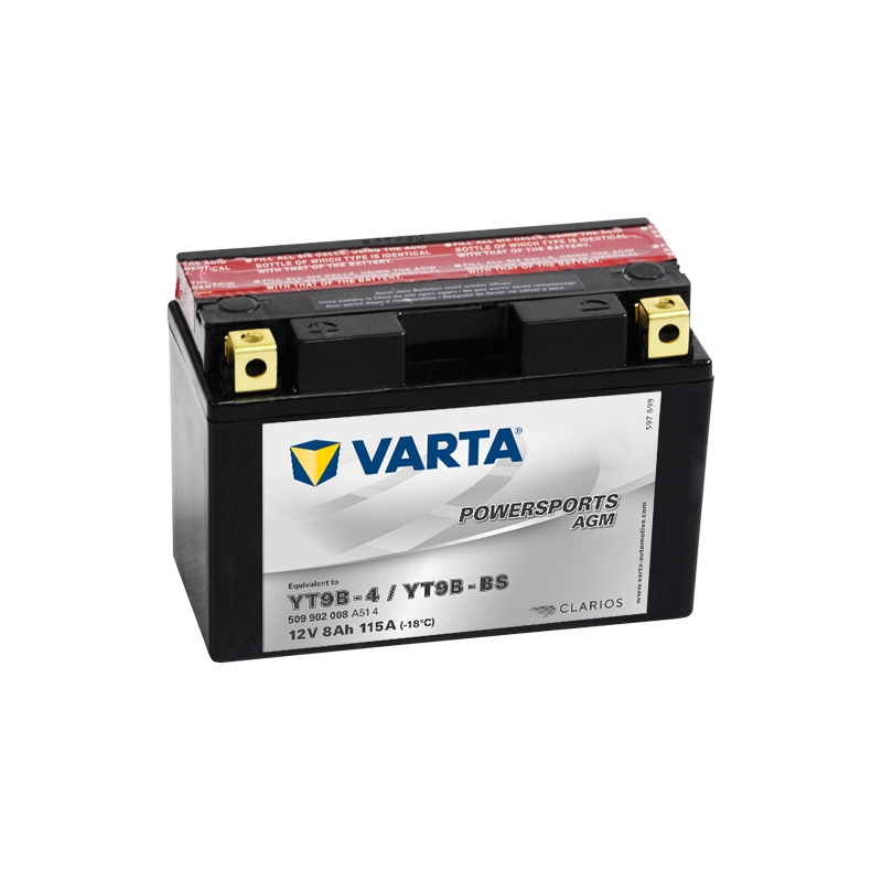 VARTA YT9B-4/YT9B-BS 12V/8Ah wartungsfreie Batterie