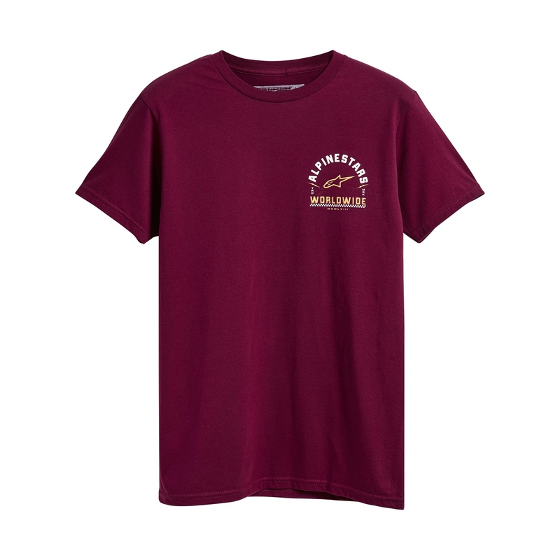 T-Shirt Alpinestars Weelee Tee burgunderrot Ausverkauf