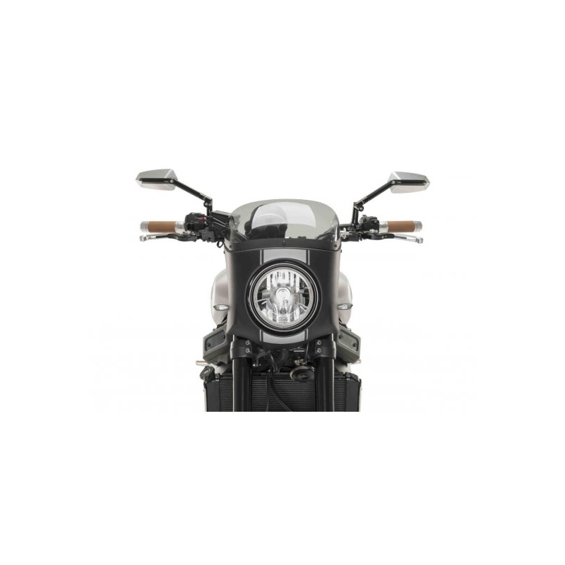 Windschirm PUIG SEMI-FAIRING schwarz matt getönt für TRIUMPH Bonneville Speedmaster 1200 2018-2024