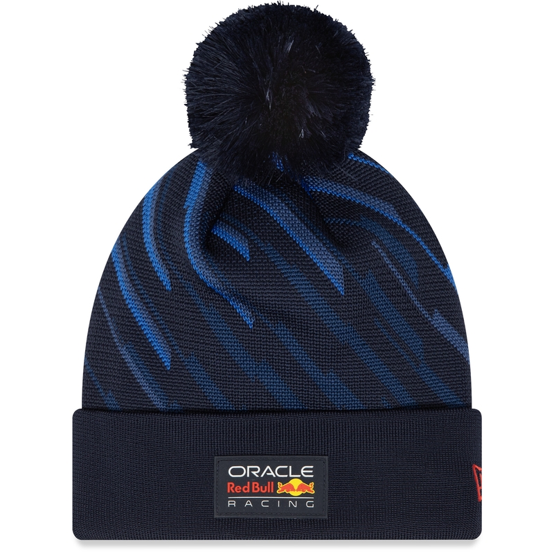 Mütze mit Bommel Red Bull Racing F1 blau