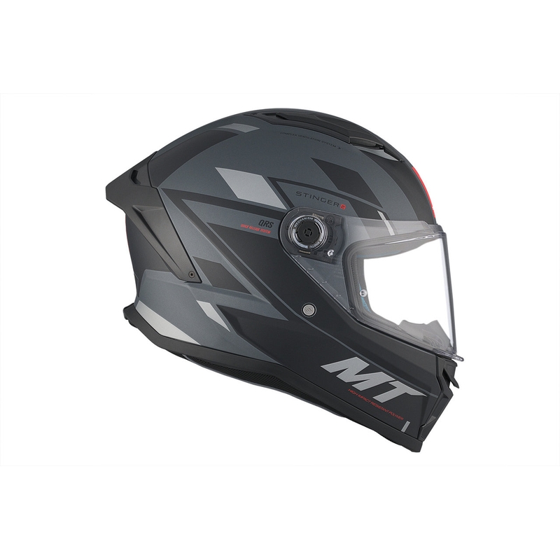 MT Stinger 2 Solid Zivze Schwarz-Grau Matte Integral Motorradhelm Ausverkauf
