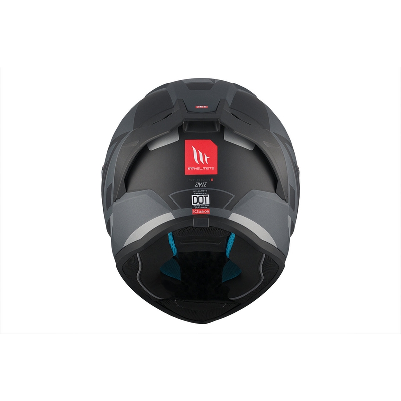 MT Stinger 2 Solid Zivze Schwarz-Grau Matte Integral Motorradhelm Ausverkauf