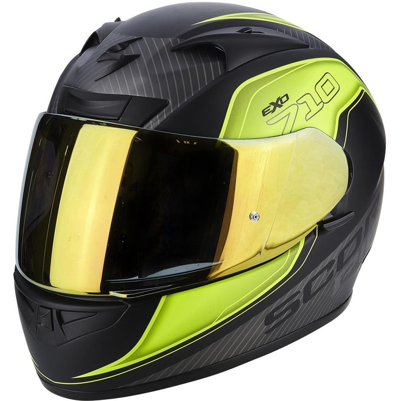 Integralhelm Scorpion EXO-710 Air Mugello schwarz matt-gelb
