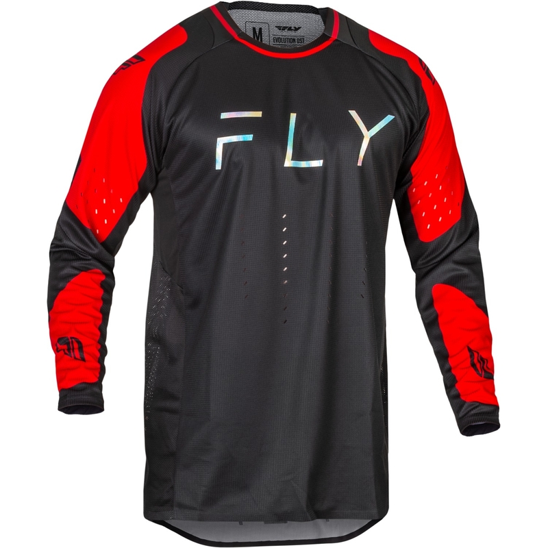 Motocross Trikot FLY Racing Evolution DST 2024 schwarz-rot