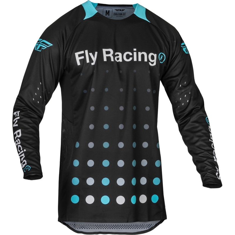 FLY Racing Evolution DST Motocross Trikot schwarz-blau Abverkauf Ausverkauf