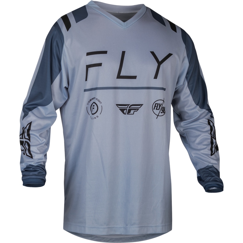 Motocross Trikot FLY Racing F-16 Artic 2024 grau Ausverkauf