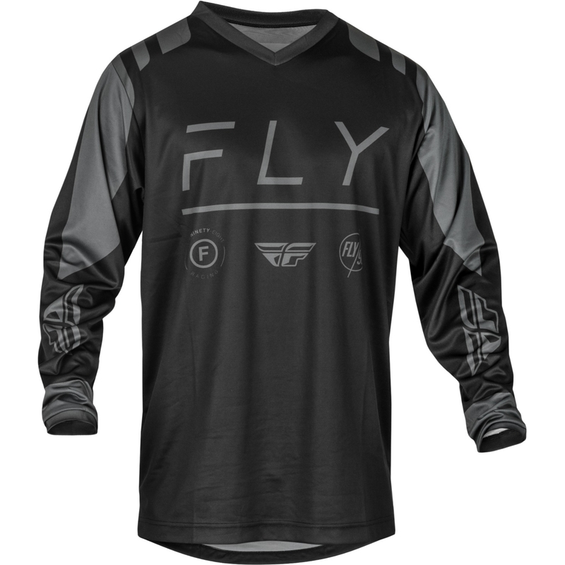 Motocross Trikot FLY Racing F-16 2024 schwarz-grau