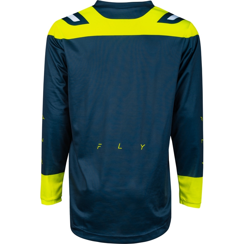 Motocross Trikot FLY Racing F-16 2024 blau-fluo gelb-weiß