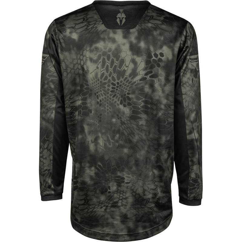 Motocross Trikot FLY Racing F-16 Kryptek 2024 grau-schwarz