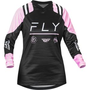 Damen Motocross Trikot FLY Racing F-16 2024 schwarz und rosa