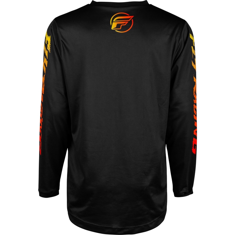 Kinder Motocross Trikot FLY Racing F-16 2024 schwarz-gelb-orange