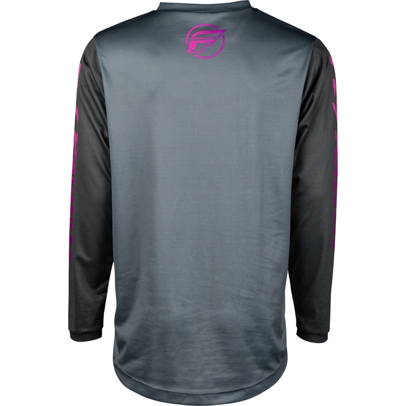 Kinder Motocross Trikot FLY Racing F-16 2024 grau-schwarz-rosa