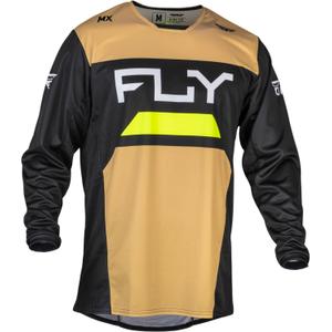 Motocross Trikot FLY Racing Kinetic Reload 2024 gelb-schwarz-fluo gelb