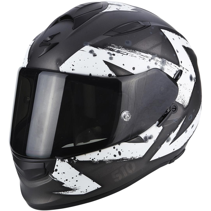 Integralhelm Scorpion EXO-510 Air Marcus schwarz matt-silber-weiß