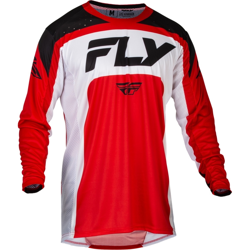 Motocross Trikot FLY Racing Lite 2024 rot-weiß-schwarz Ausverkauf
