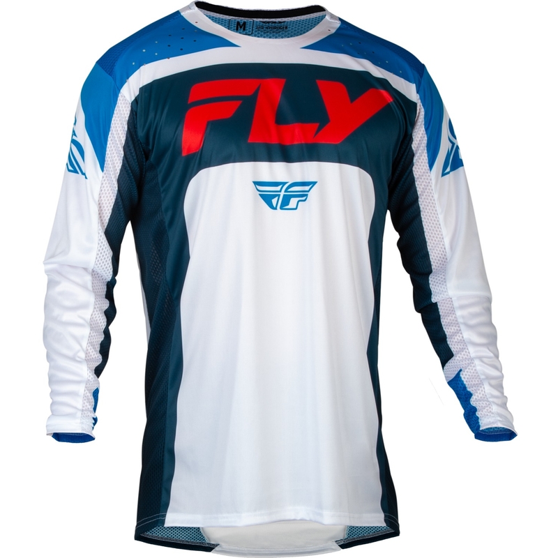FLY Racing Lite Motocross Trikot rot-weiß-blau Abverkauf Ausverkauf