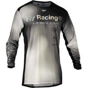 Motocross Trikot FLY Racing Lite 2024 grau-schwarz