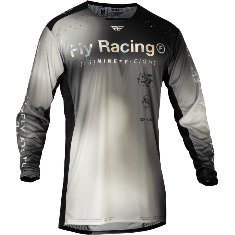 Motocross Trikot FLY Racing Lite 2024 grau-schwarz