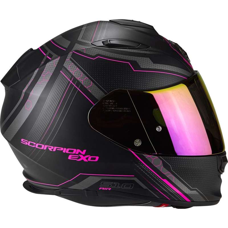 Integral Motorradhelm Scorpion EXO-510 Air Sync schwarz matt-pink
