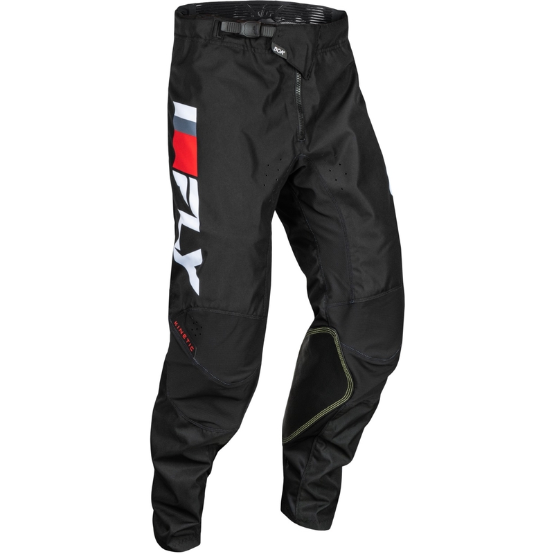 FLY Racing Kinetic Prix Motocrosshose rot-grau-weiß