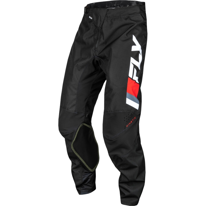 FLY Racing Kinetic Prix Motocrosshose rot-grau-weiß