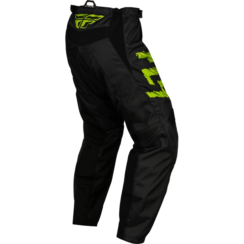 Kinder Motocross Hose FLY Racing F-16 2024 schwarz-fluo grün-grau Ausverkauf