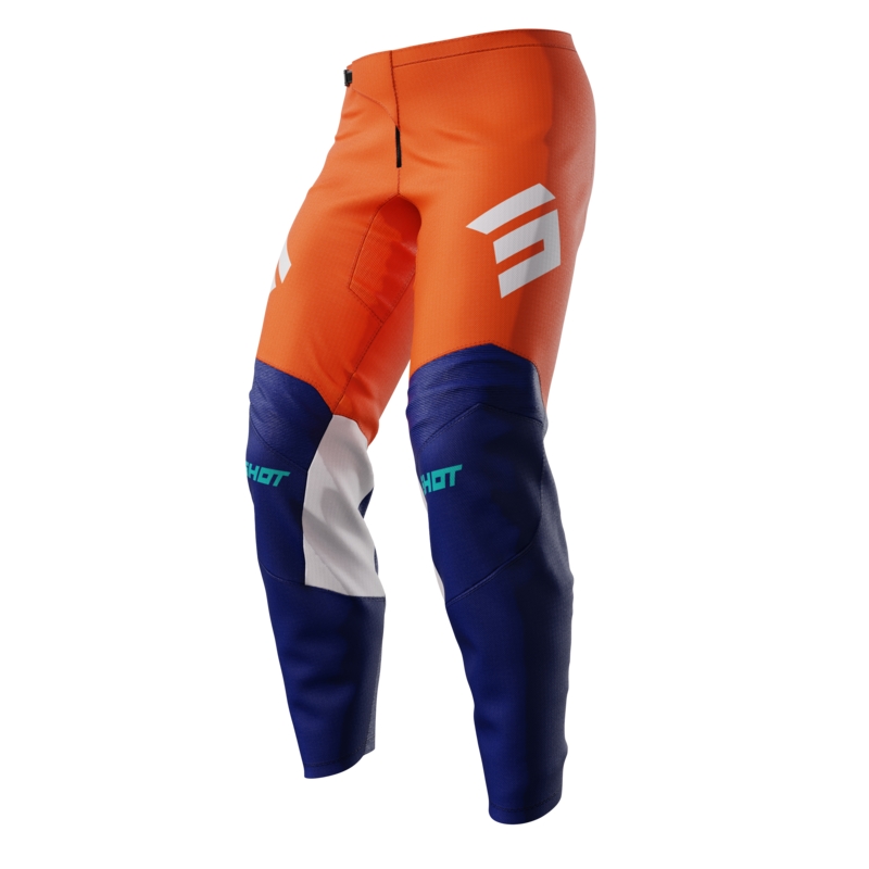 Kinder-Motocross-Hose Shot Iron orange Ausverkauf