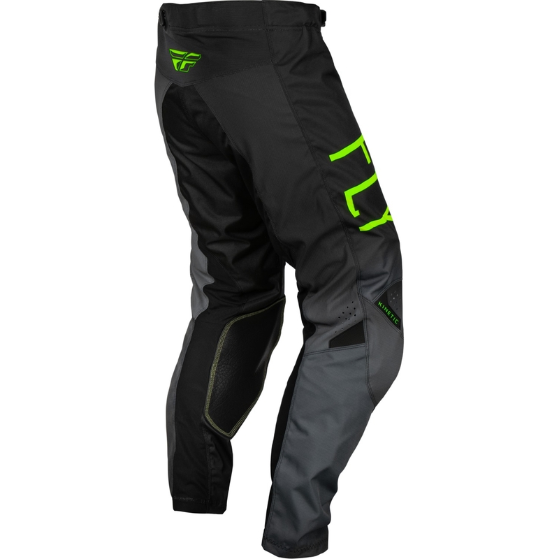 Kinder Motocrosshose FLY Racing Kinetic Prodigy schwarz-fluo grün-blau Abverkauf Ausverkauf