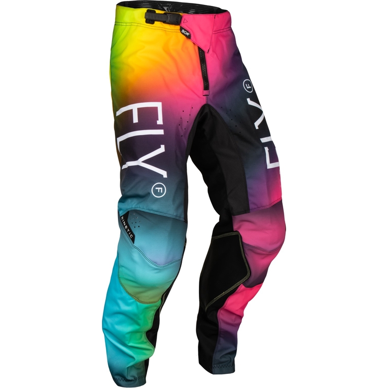 Kinder Motocross-Hose FLY Racing Kinetic Prodigy 2024 rosa-blau-fluo gelb Ausverkauf