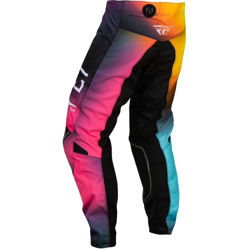 Kinder Motocross-Hose FLY Racing Kinetic Prodigy 2024 rosa-blau-fluo gelb Ausverkauf