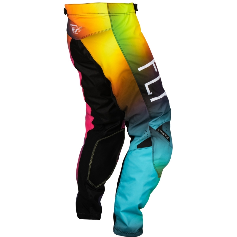 Kinder Motocross-Hose FLY Racing Kinetic Prodigy 2024 rosa-blau-fluo gelb Ausverkauf