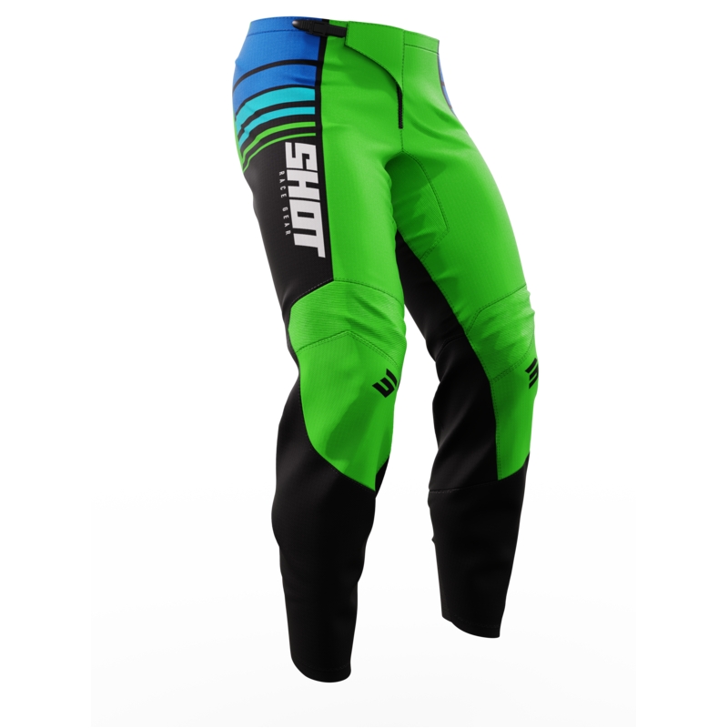 Kinder-Motocross-Hose Shot Peak Grün Ausverkauf